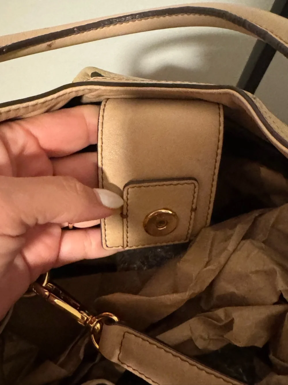 MCM Visetos Hobo Bag Beige and clean Conditions Fully Authenticated - Picture 7 of 14
